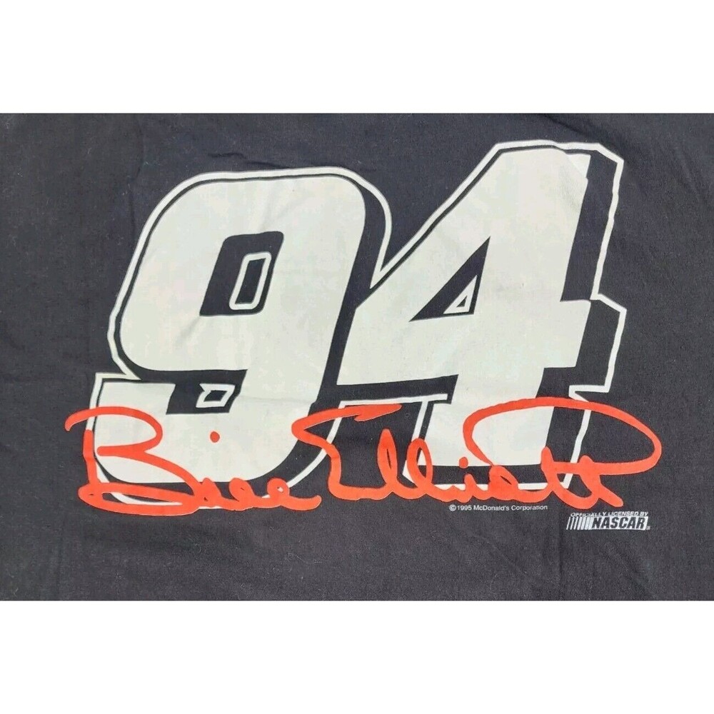 1995 McDonald’s NASCAR Bill Elliott Vintage 90’s Racing Thunderbird Shirt XL - Picture 10 of 15